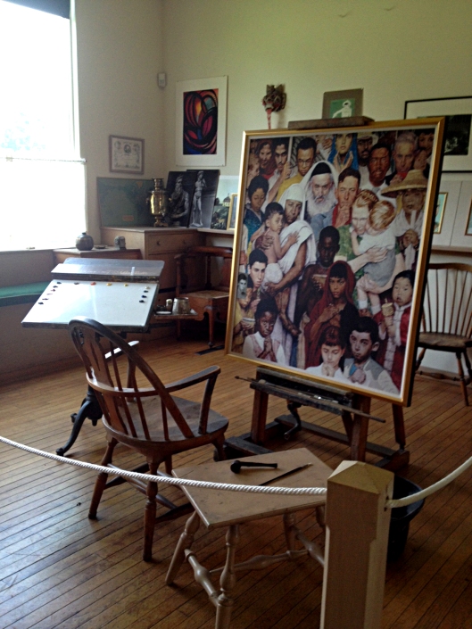 In Norman Rockwell's Studio.