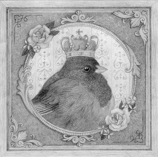 "King Birdy" (Graphite on Paper)